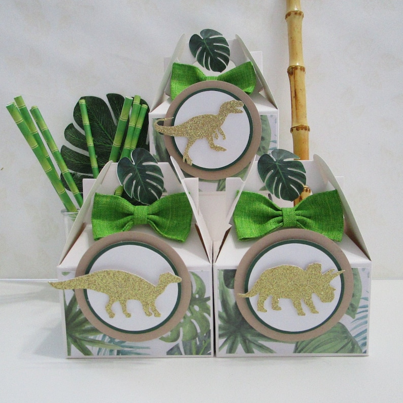 Dinosaur Favor Boxes Dinosaur Party Favors Dinosaur Birthday Etsy