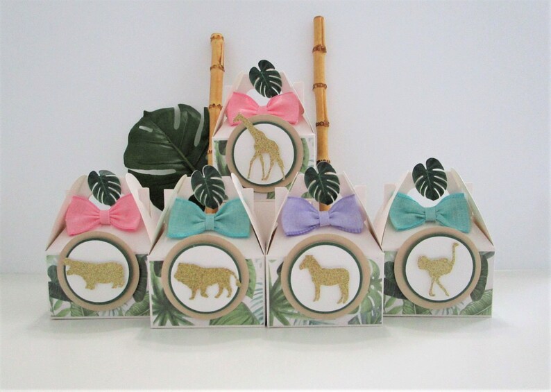 Zoo Favor Boxes Safari Favor Boxes Zoo Party Favors Safari Etsy