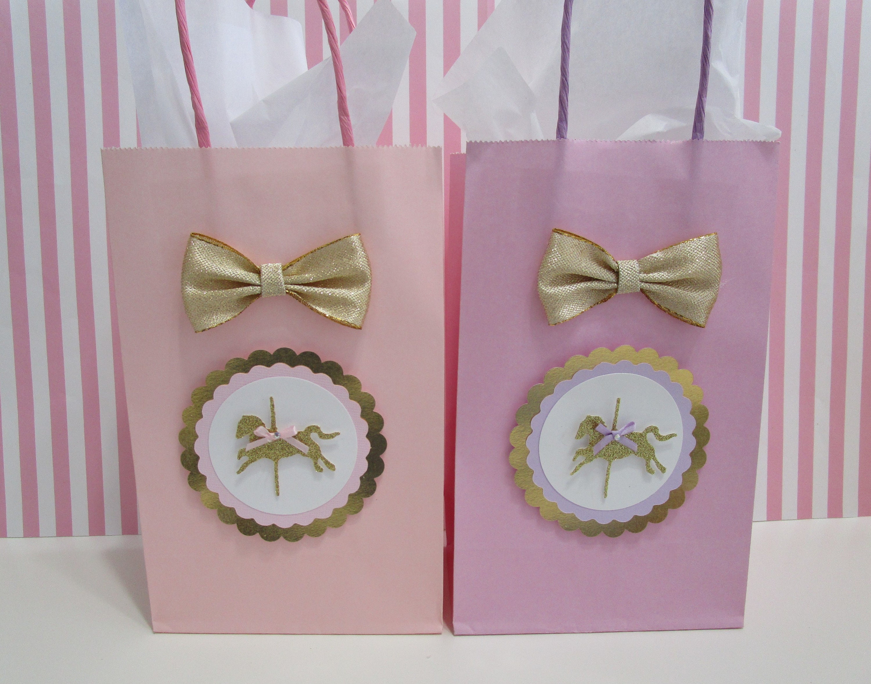Carousel Favor Bags Carousel Horse Party Favors Carousel Etsy.de
