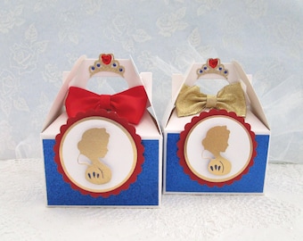 Snow White favor boxes, princess party candy boxes, once upon a time