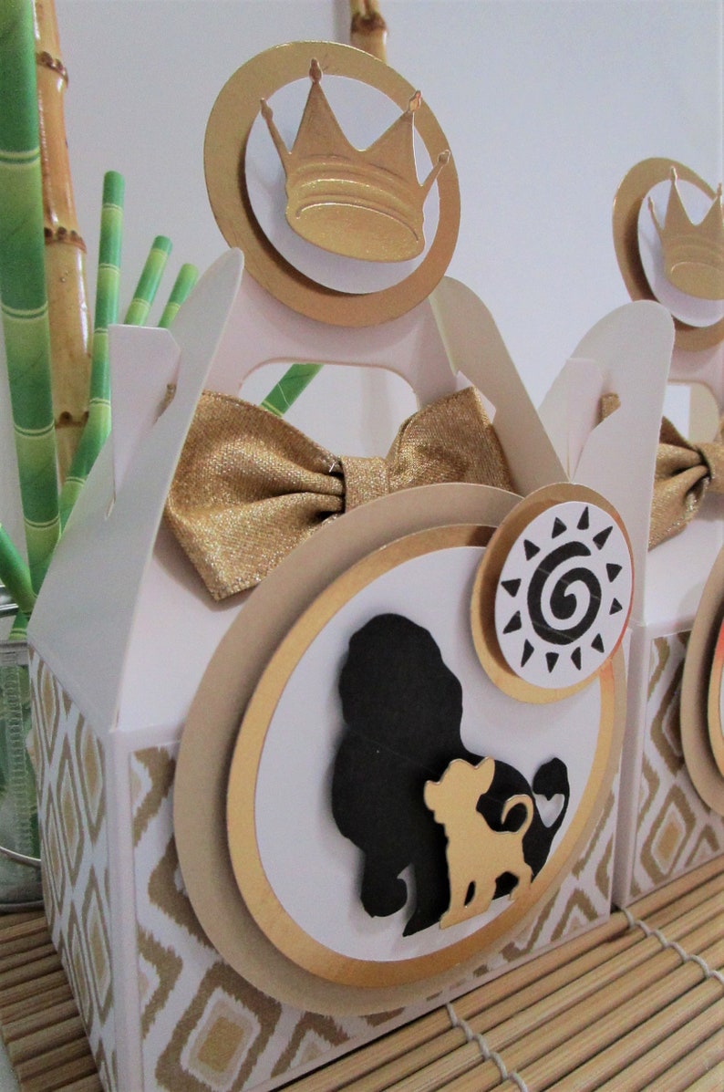 Simba Favor Boxes Simba Party Favors Simba Birthday Lion Etsy