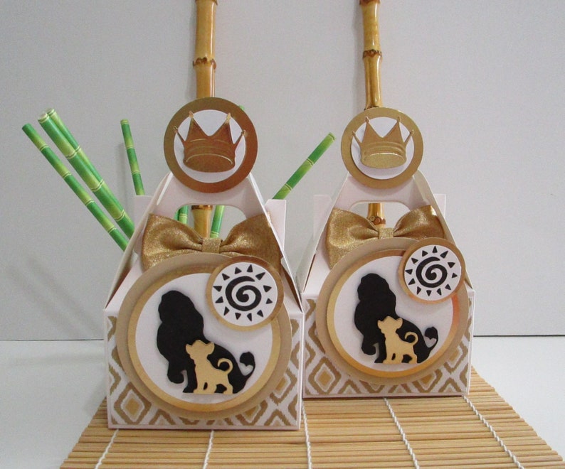 Simba Favor Boxes Simba Party Favors Simba Birthday Lion Etsy