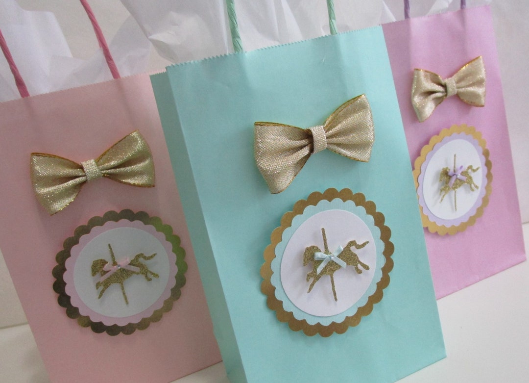 Carousel Favor Bags, Carousel Horse Party Favors, Carousel Horse Favors. Etsy