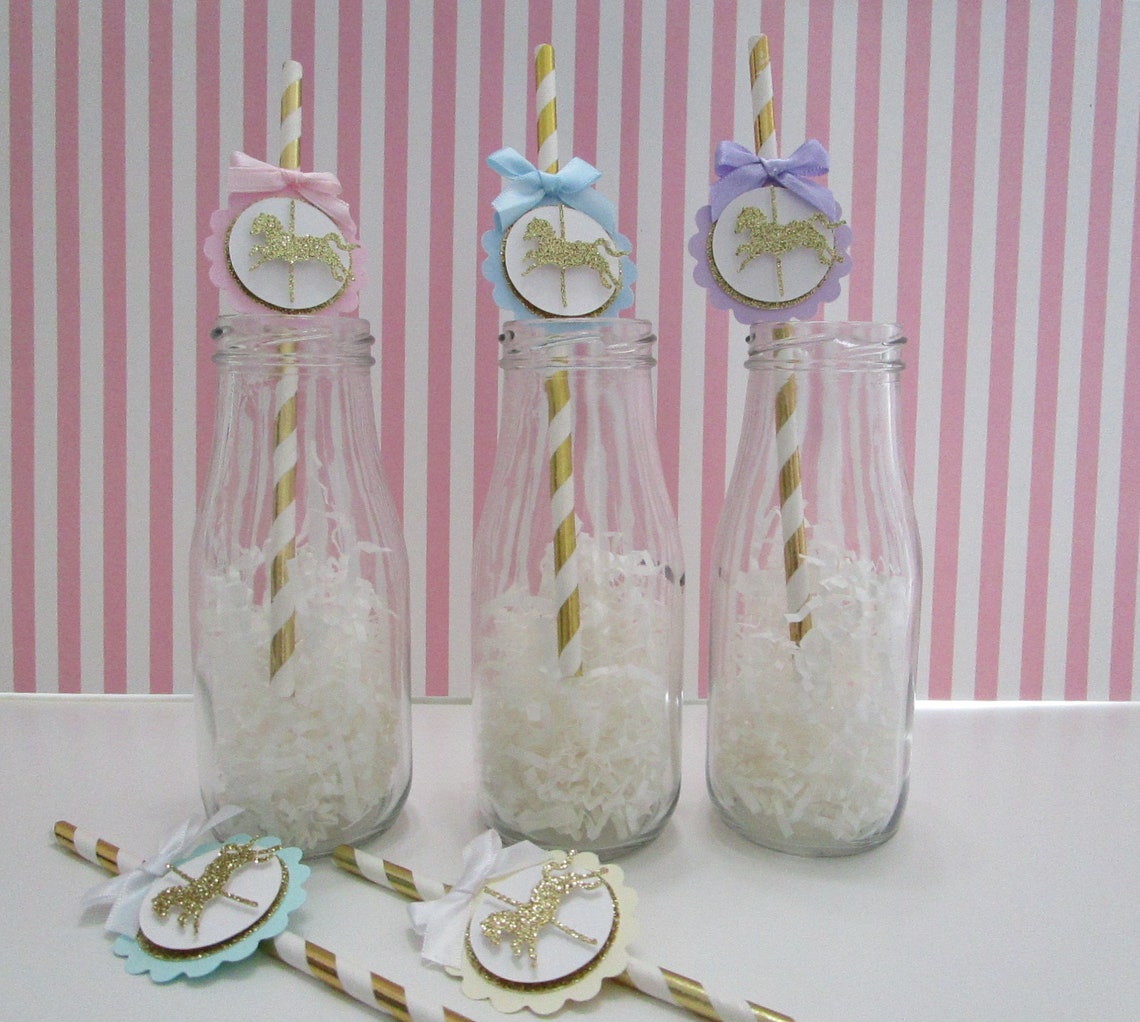 Carousel Favor Bags Carousel Horse Party Favors Carousel Etsy