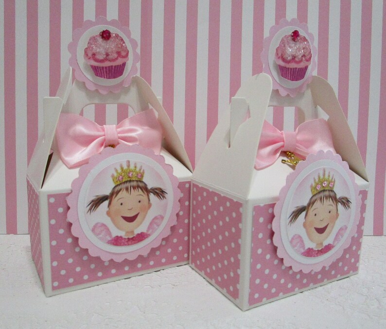 Pinkalicious Favor Boxes Pinkalicious Favors Pinkalicious Party Favors Pinkalicious Party Girl Favor Boxes Pinkalicious Bags Qty 10
