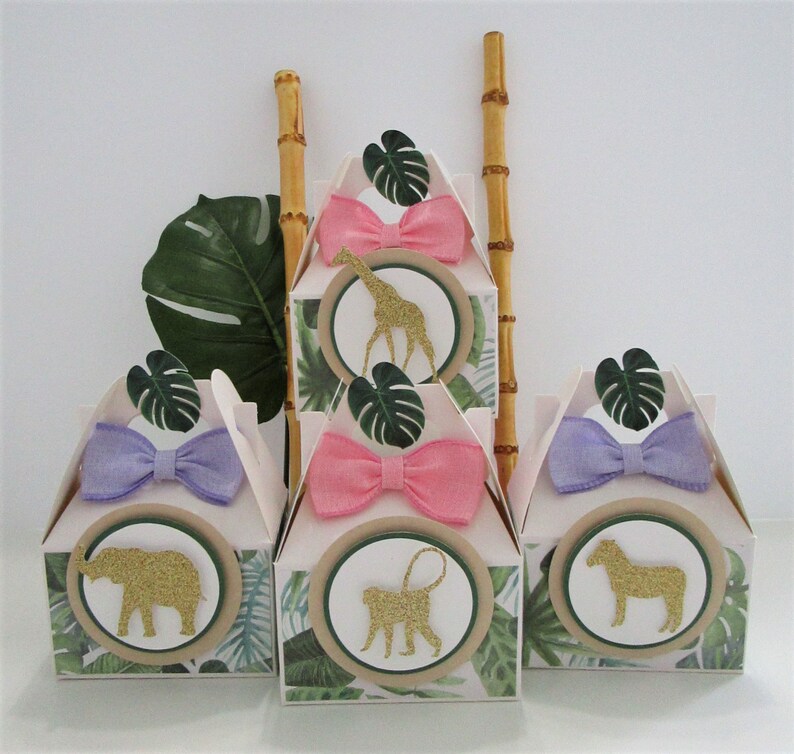 Zoo Favor Boxes Safari Favor Boxes Zoo Party Favors Safari Etsy