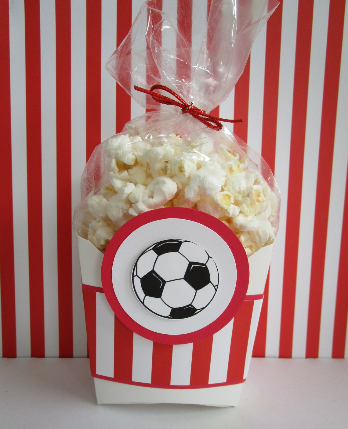 Soccer Ball Favor Boxes Soccer Ball Popcorn Boxes Soccer Etsy