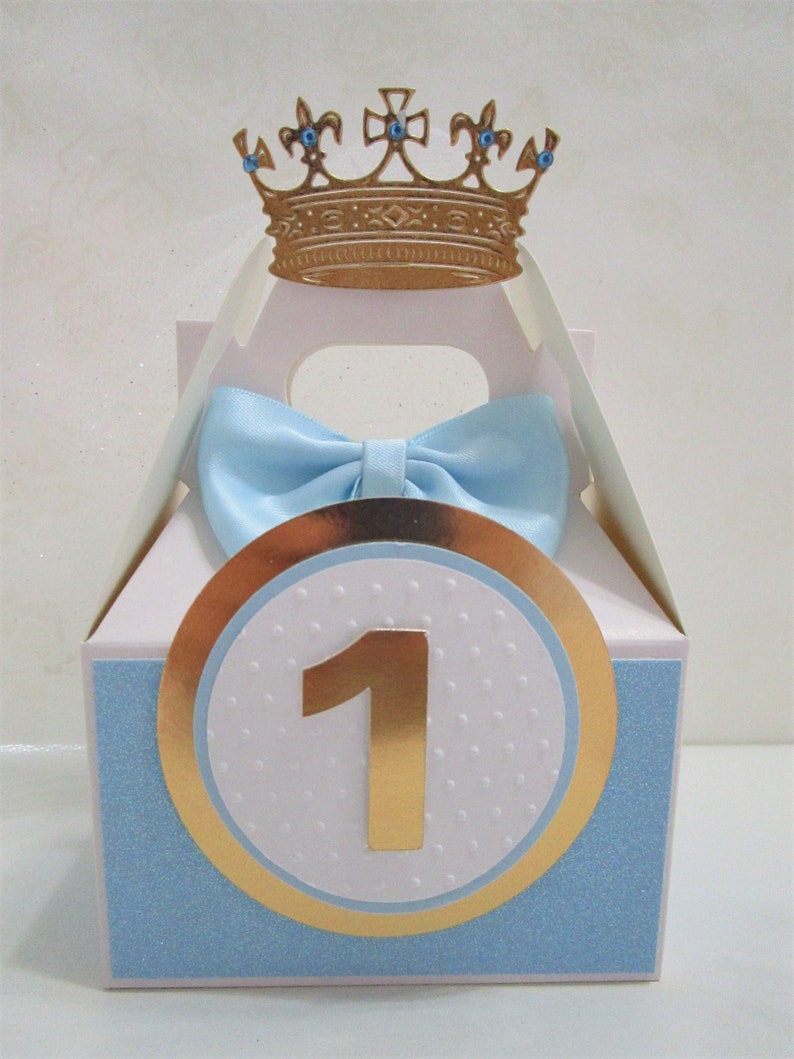 Princess Favor Boxes Prince Favor Boxes 1st Birthday Favor - Etsy