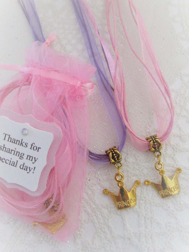 Set of 10 Princess Necklace Princess Party Favor Necklaces Etsy