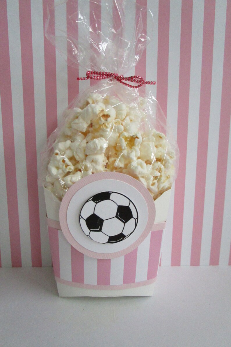 Soccer Ball Favor Boxes Soccer Ball Popcorn Boxes Soccer Etsy