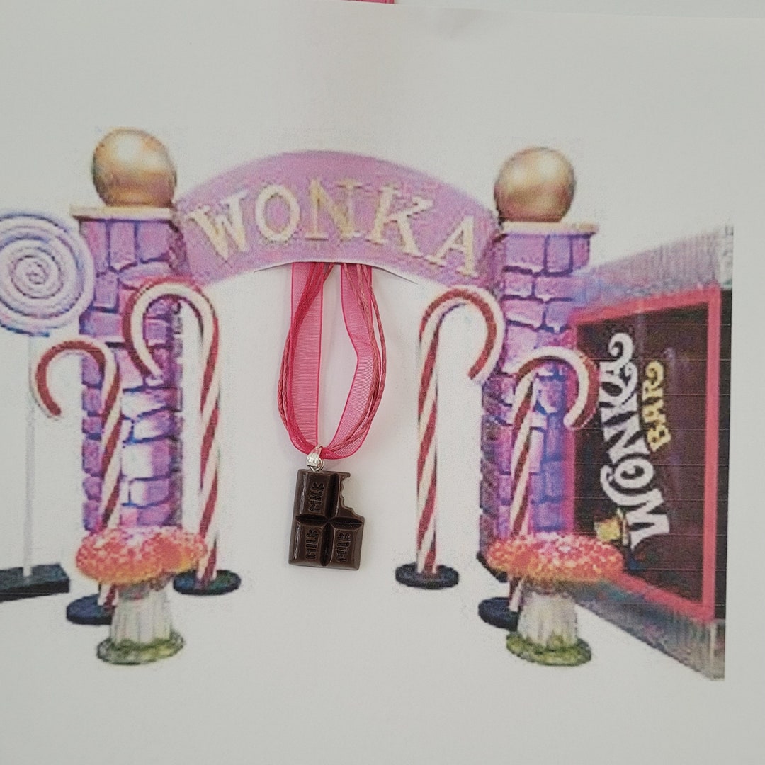 Wille Wonka Necklace Chocolate Bar Necklace Willie Wonka - Etsy