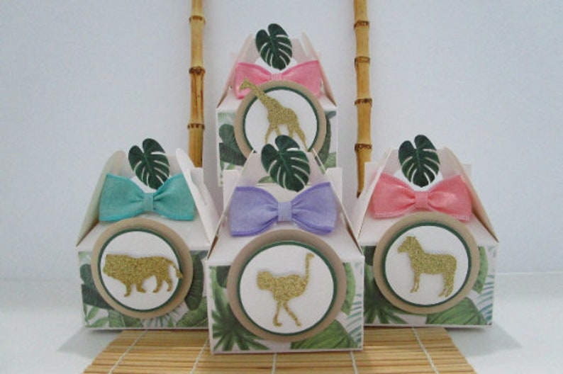 Zoo Favor Boxes Safari Favor Boxes Zoo Party Favors Safari Etsy