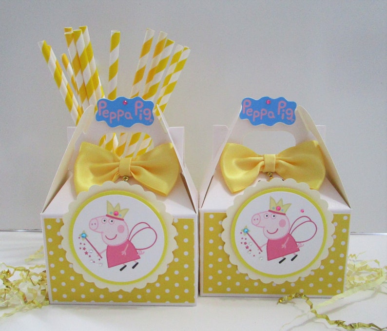 Peppa Pig Favor Boxes Peppa Pig Party Favors Peppa Pig - Etsy