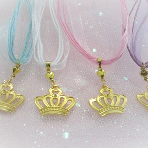 Princess Crown Necklaces/ Princess Crown Necklace Party Favors/ Princess Party Favors