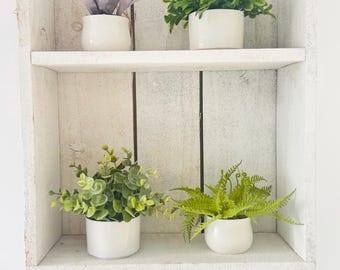 Small Greenery Arrangement, Centerpiece, Tray Decor