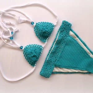 Crochet bikini - Crochet swimsuit - Crochet bathing suit - Beach crochet swimsuit Active