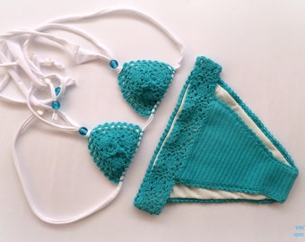 Crochet bikini - Crochet swimsuit - Crochet bathing suit - Beach crochet swimsuit Active