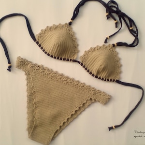 Crochet bikini - Crochet swimsuit - Crochet bathing suit - Beach crochet swimsuit
