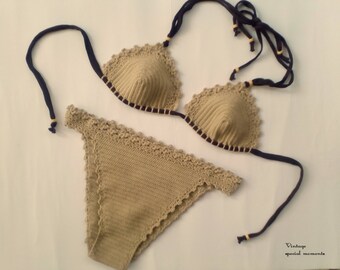 Crochet bikini - Crochet swimsuit - Crochet bathing suit - Beach crochet swimsuit