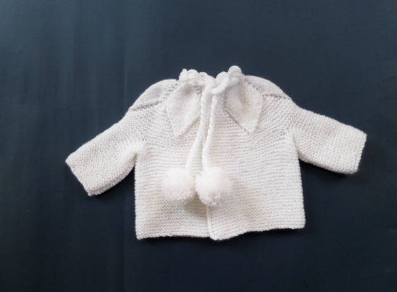 baby white cardigan girl