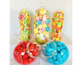 Tarros de plástico para candy bar
