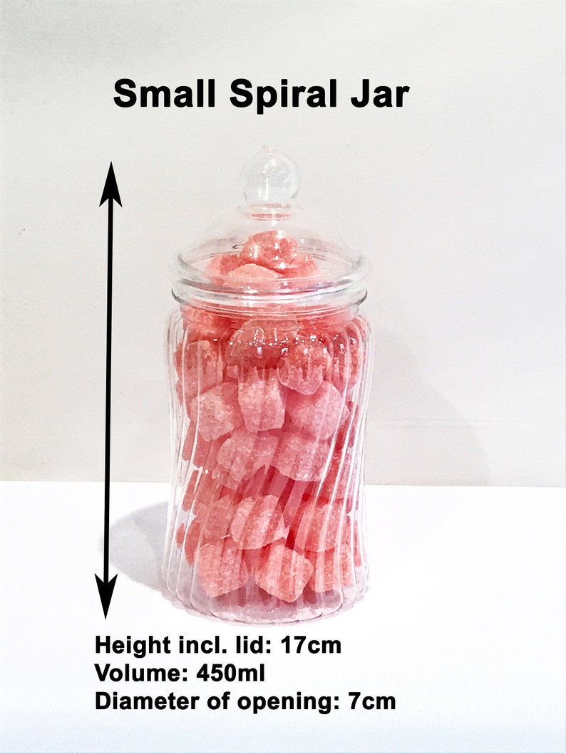 Vintage Plastic Sweet Jars 12 Jars, 2 Scoops, 2 Tongs and 100 bags 11 Colours Candy Table, Sweet Table, Sweet Buffet image 7