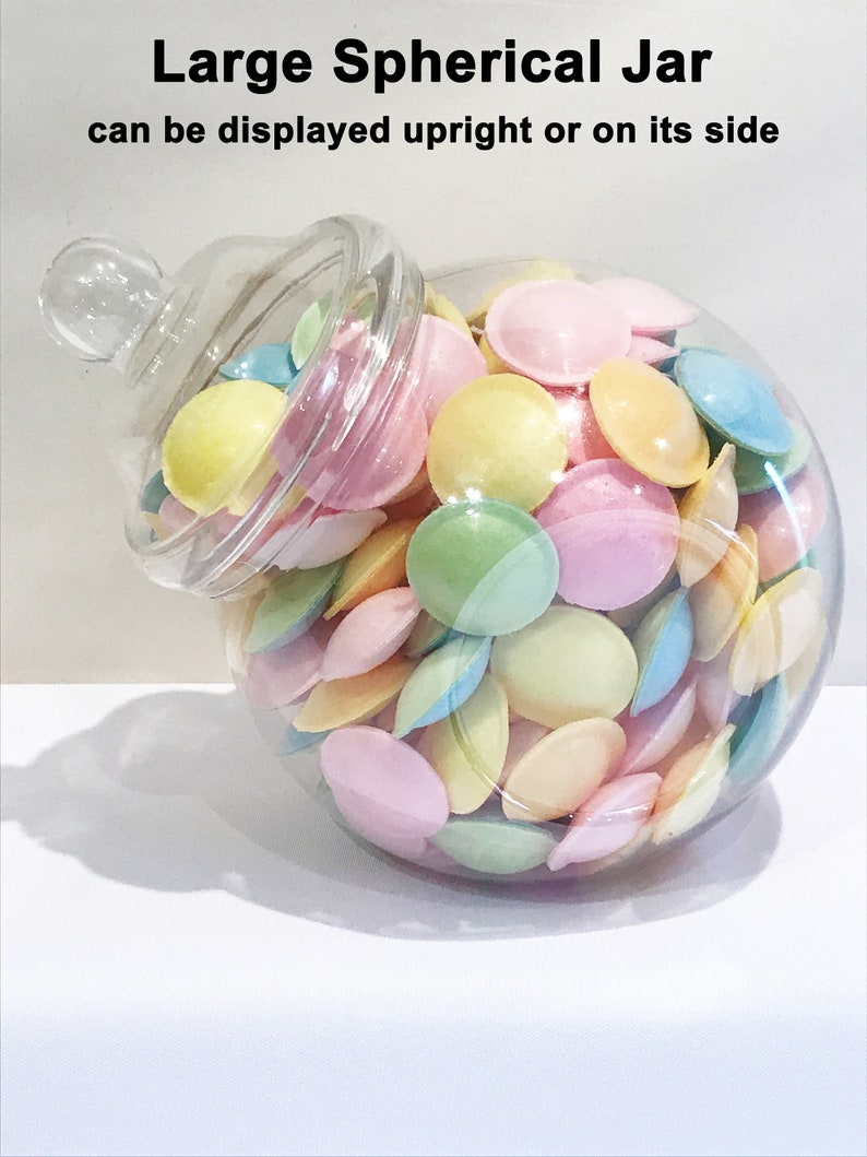 Vintage Plastic Sweet Jars 12 Jars, 2 Scoops, 2 Tongs and 100 bags 11 Colours Candy Table, Sweet Table, Sweet Buffet image 2