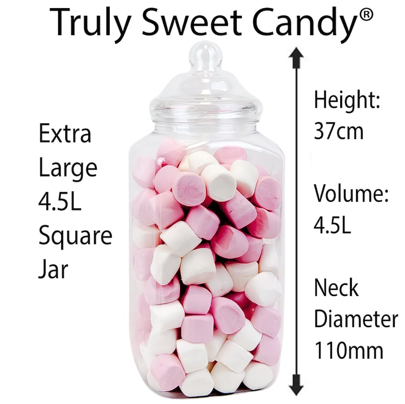 5 Large Plastic Sweet Jars for Truly Sweet Candy Buffet Sweet Etsy