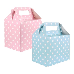 Dozen met stippen voor babyshower Genderonthulling Roze blauw Nieuwe bedankdoos voor baby 1e verjaardag babyjongen baby meisje Stip voedseldoos Lunchbox