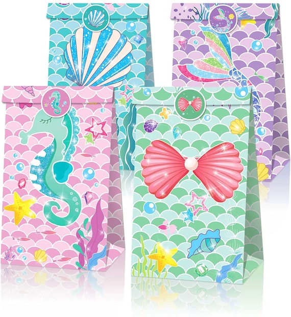 Mermaid Candy Bags Magical Mermaid Party Favor Boxes – Under The Sea ...