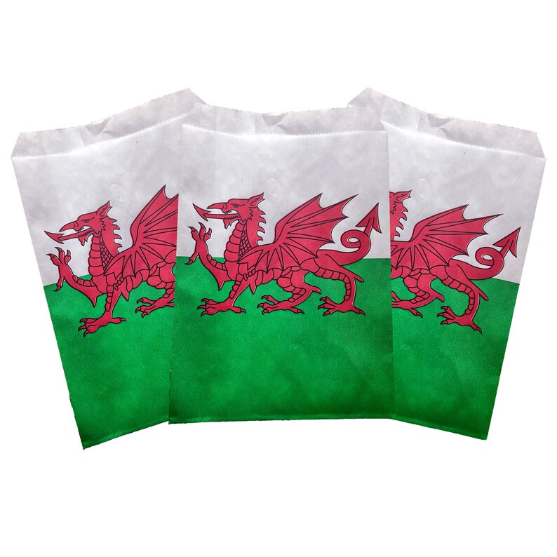 Truly Sweet Candy Welsh Flag Inflatable Bunting – 6 Nations Cymru St Davids Rugby Party