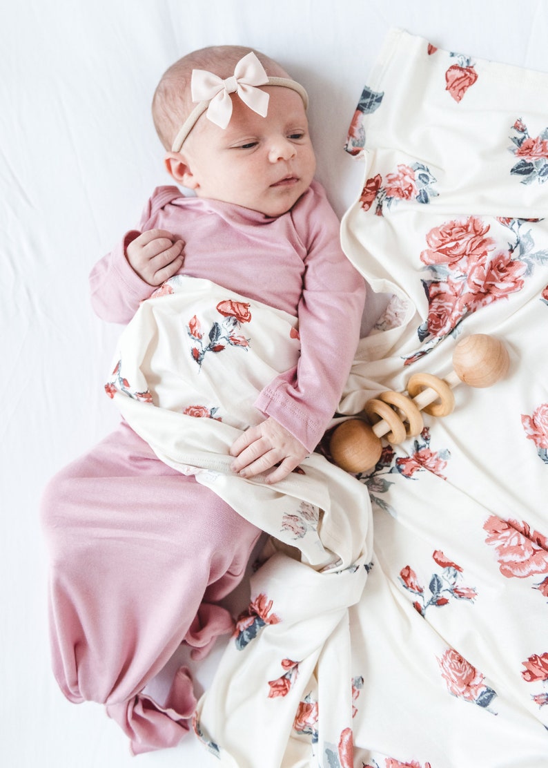 Swaddle Blanket Floral Swaddle Blanket Custom Swaddle Etsy
