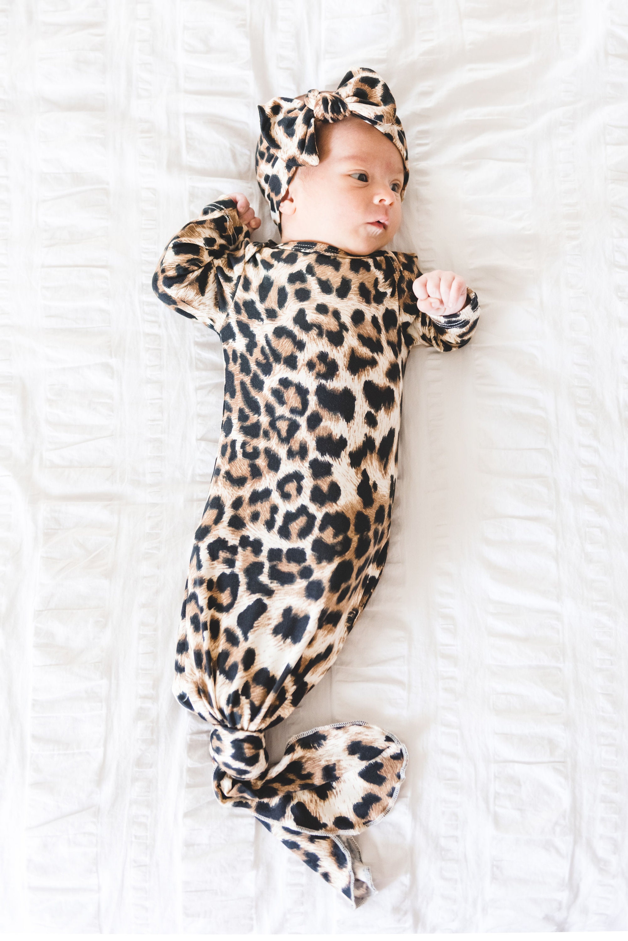 Knotted Infant Gown Knot Baby Gown Infant Gown Newborn Etsy