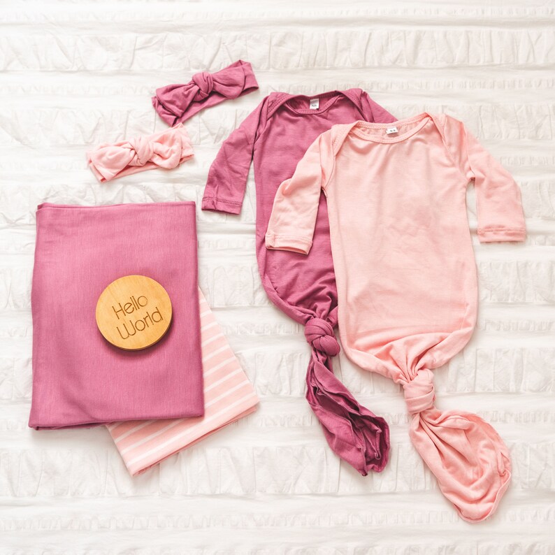 Knotted Infant Gown Knot Baby Gown Infant Gown Newborn Etsy