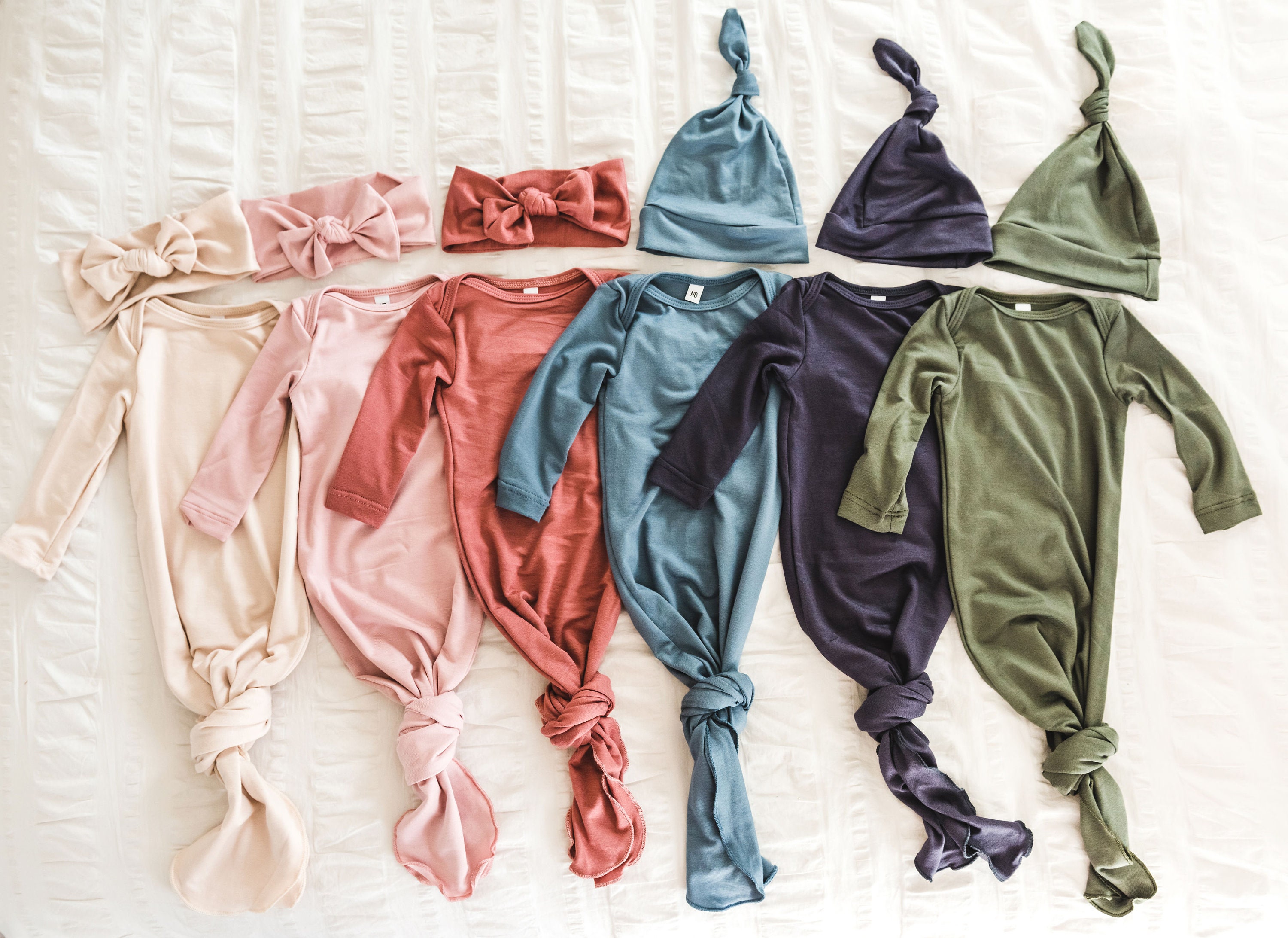 Knotted infant gown knot baby gown infant gown newborn Etsy