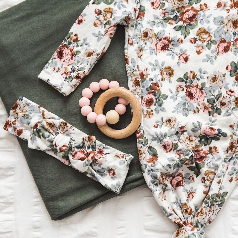 Knotted Infant Gown Knot Baby Gown Infant Gown Newborn Etsy