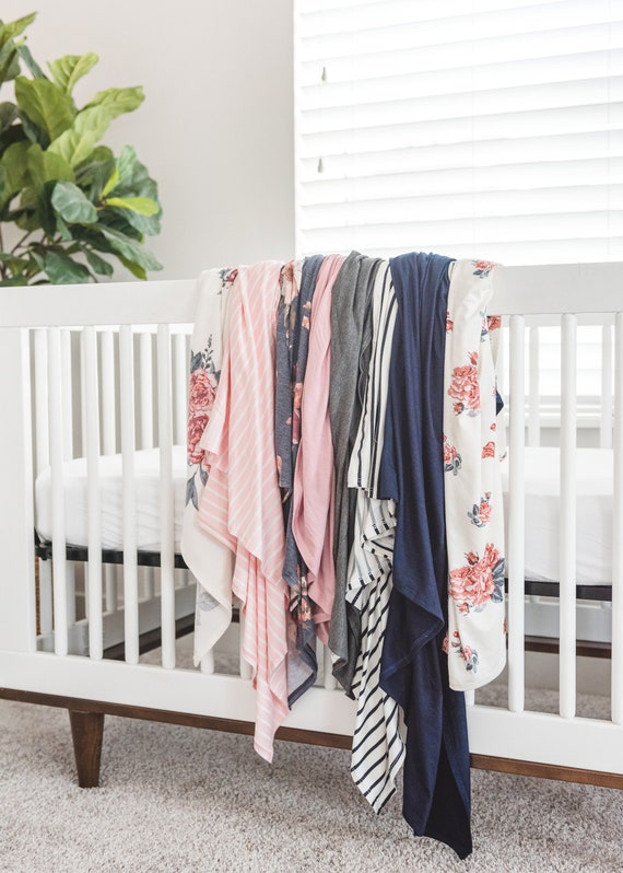 Swaddle Blanket Floral Swaddle Blanket Custom Swaddle Etsy