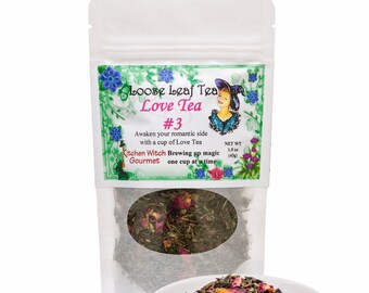 Love Tea #3 | Green Tea Gift | Loose Leaf Tea | Self Love Gift | Ritual Tea | Witch Tea | Witchy Gifts | Kitchen Witch Gouremt