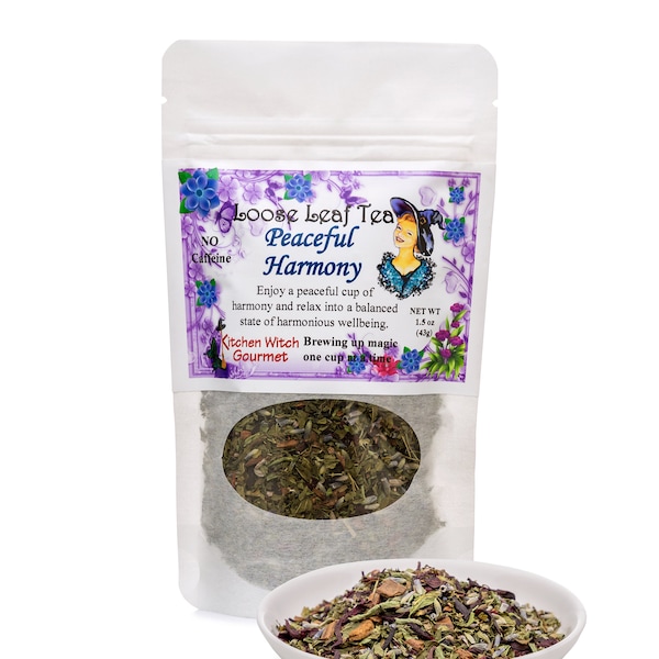 Peaceful Harmony | Loose Leaf Herbal Tea | Kitchen Witch Gourmet | Tea Gift