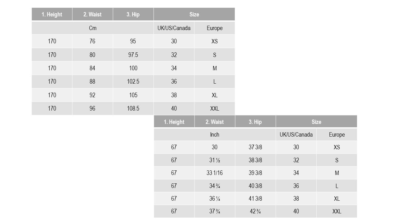 moschino sizing chart