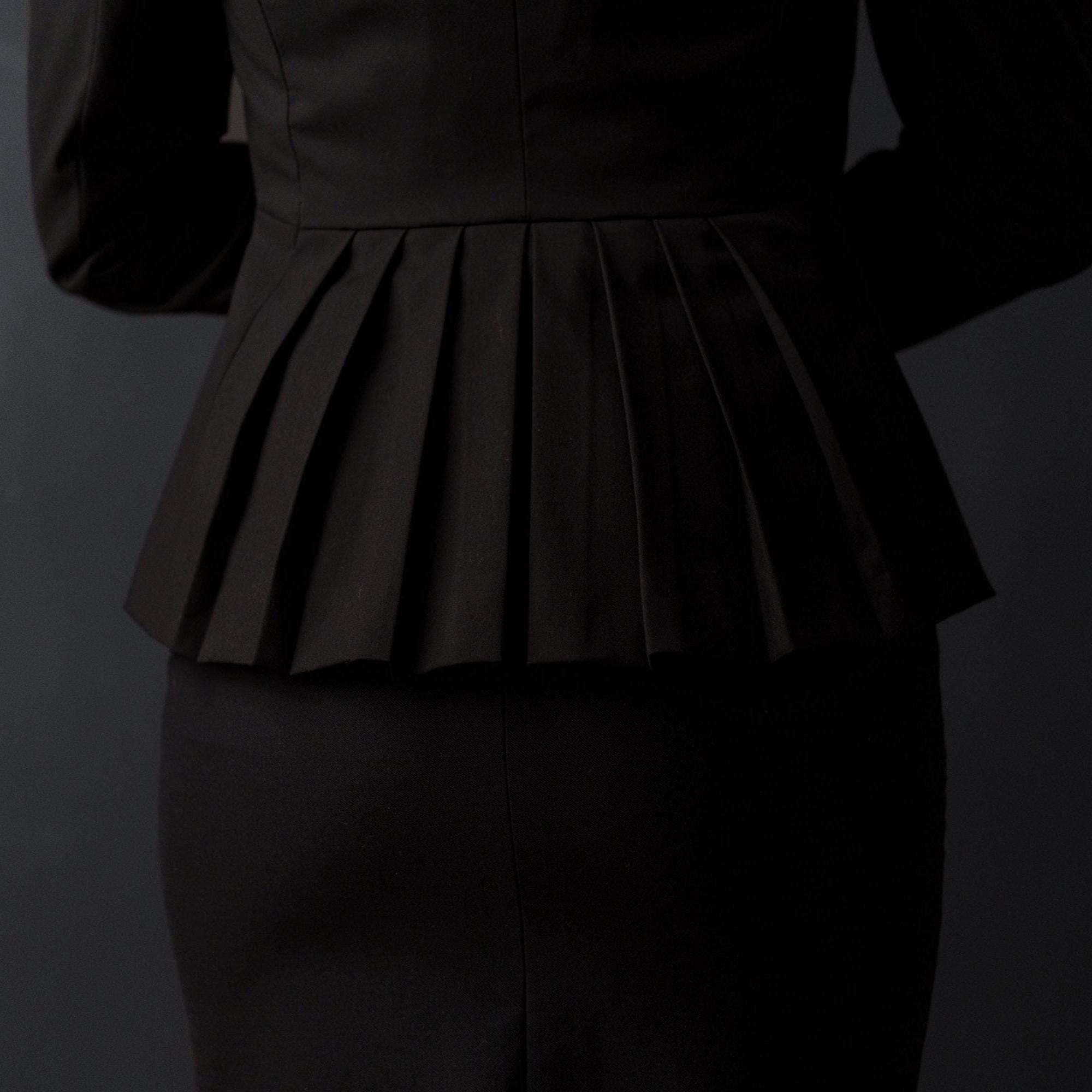 Queen Line Jacket PDF Sewing Pattern — Blazer With Pleated Peplum Back ...