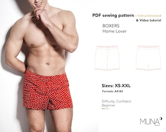 Mens Briefs / PDF Sewing Pattern / 6 Sizes: Xs to Xxl / 