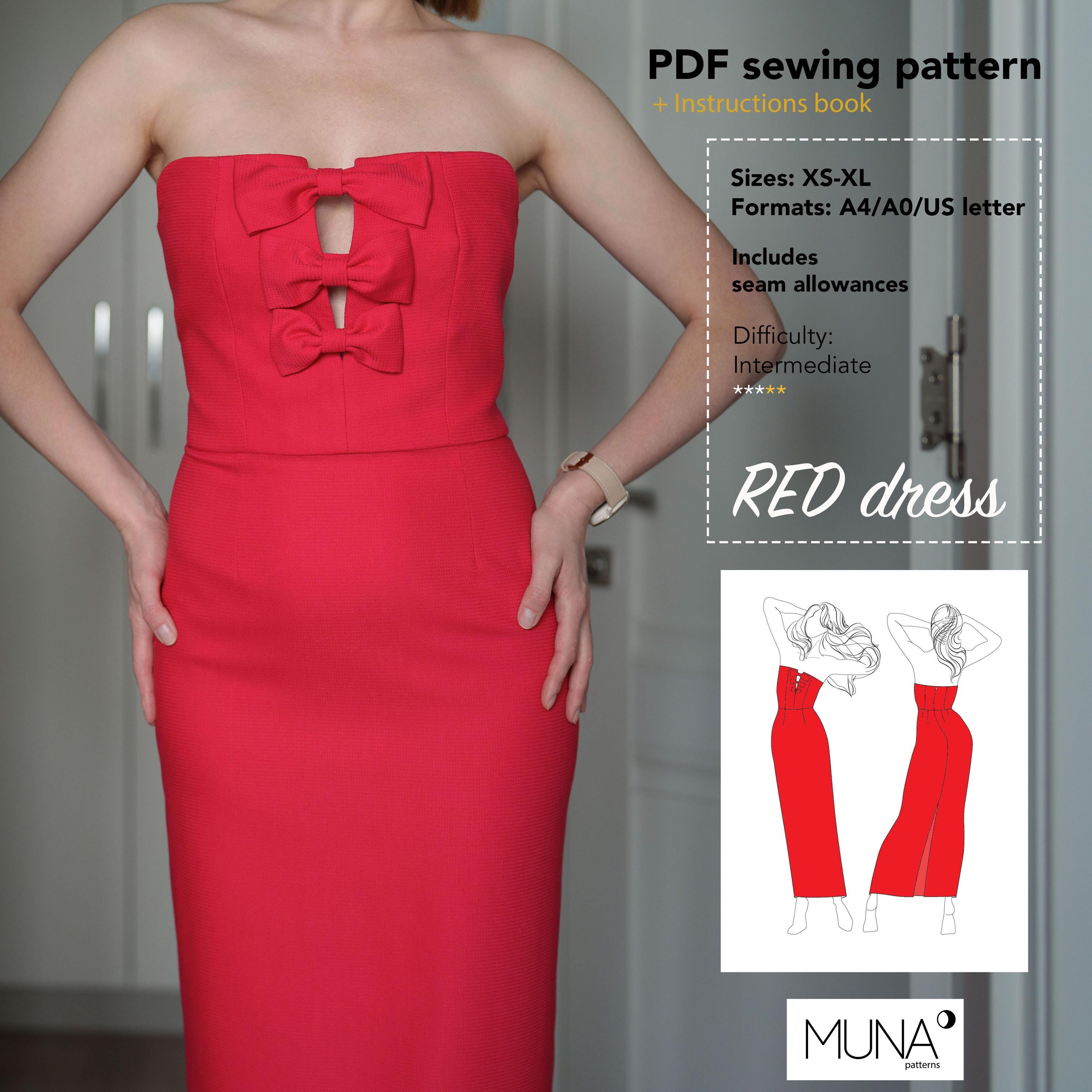 strapless evening dress pattern Strapless Gown Sewing Pattern 'Viola' main image 0