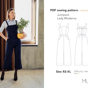 PDF SEWING PATTERN - CHIARA JUMPSUIT – Italian Patterns