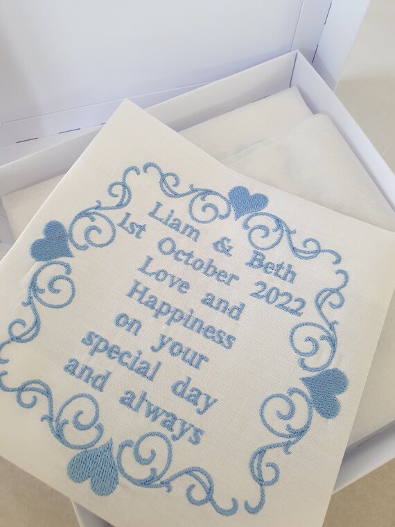 Wedding Dress Label for Wedding Dress, Something Blue, Bride Gift, Wedding  Dress Label, Embroidered Dress Label Gift Box - Etsy