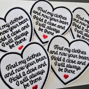 Memory Patch 3&quot; heart for a bear