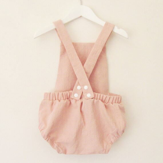 linen pinafore jumpsuit