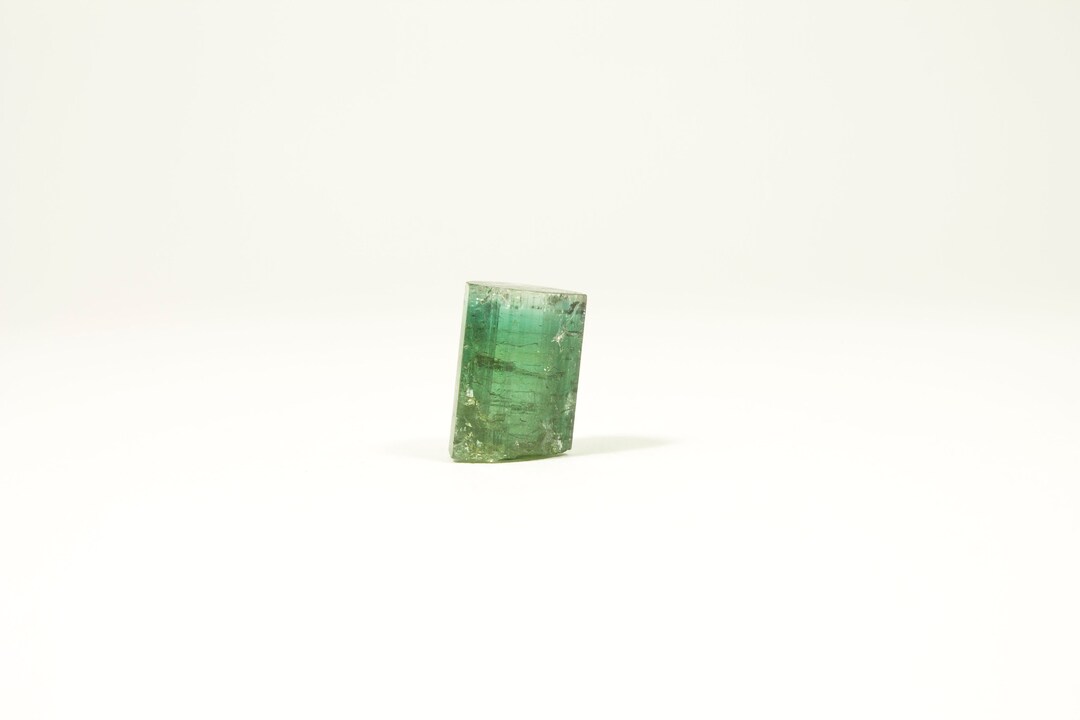 Tourmaline Bleu/vert 1,48 Ct - Naturelle Du Brésil - Taille Rectangle - Neuf