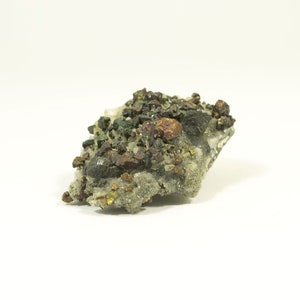 Chalcopyrite on druzy matrix