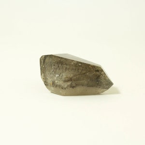 Polsihed super 5 elestial from Brazil - Elestial quartz with lepidocrocite, cacoxenite, smoky and geothite